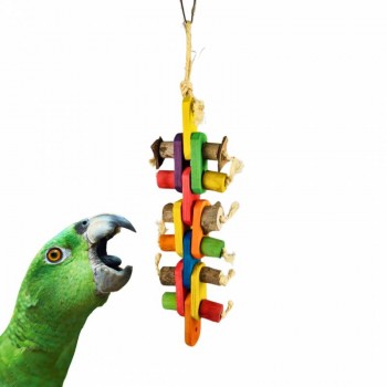Pepper Wood Slice Tower 35cm